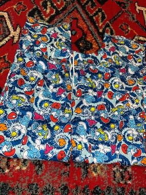 EUC Smurf medium pajama pants